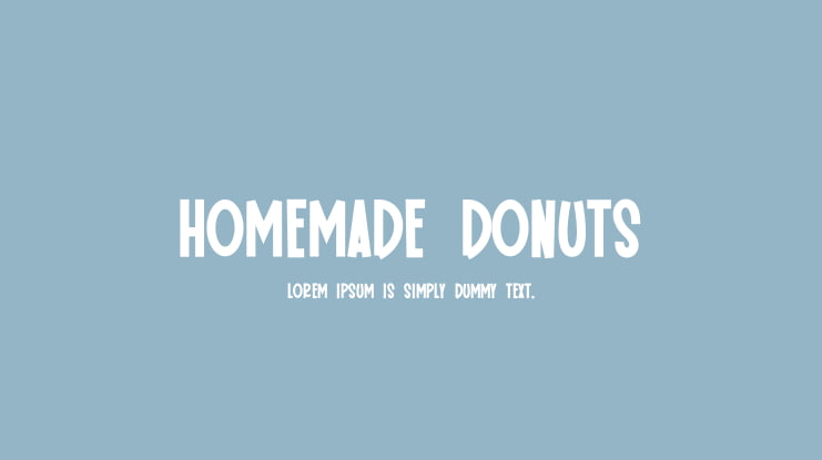 Homemade Donuts Font