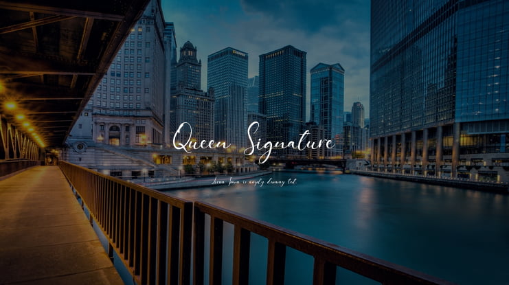 Queen Signature Font Family