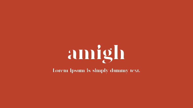 amigh Font