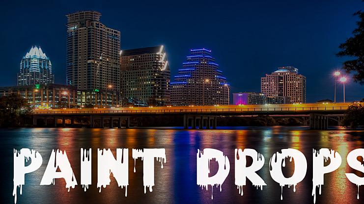 Paint Drops Font