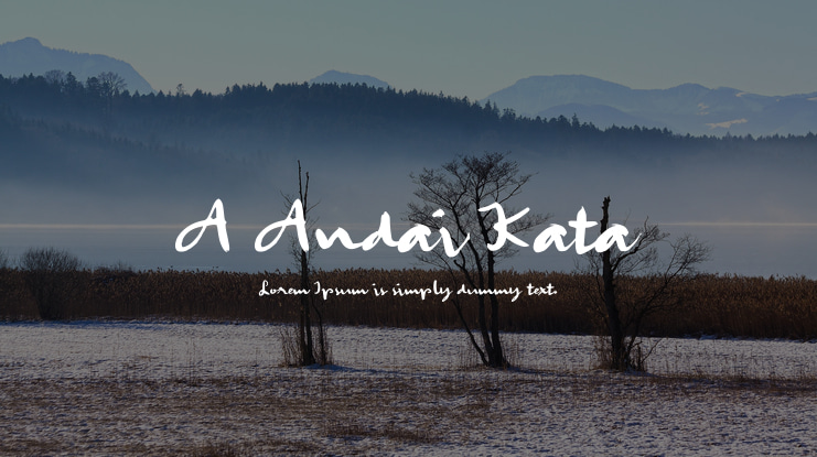 A Andai Kata Font