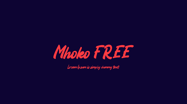 Mhoko FREE Font
