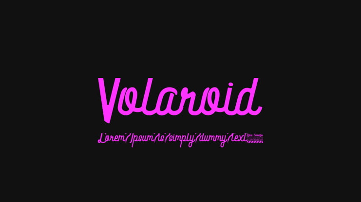 Volaroid Font