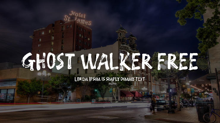 GHOST WALKER FREE Font