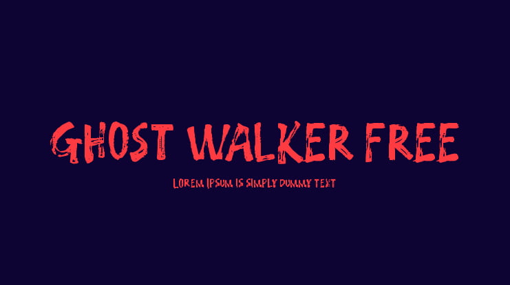 GHOST WALKER FREE Font