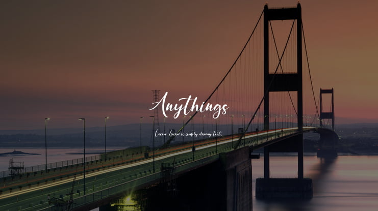 Anythings Font