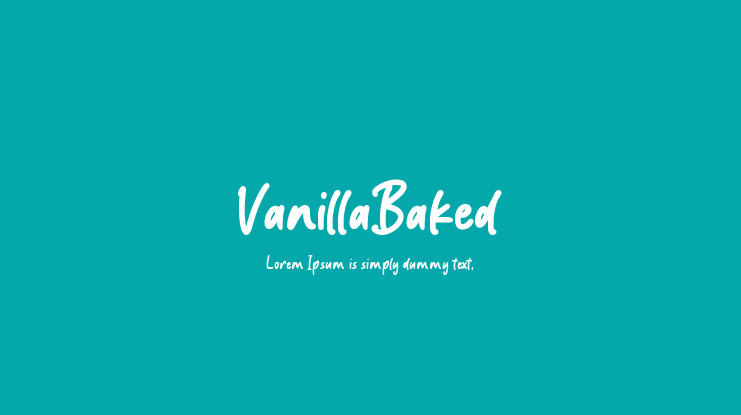 VanillaBaked Font