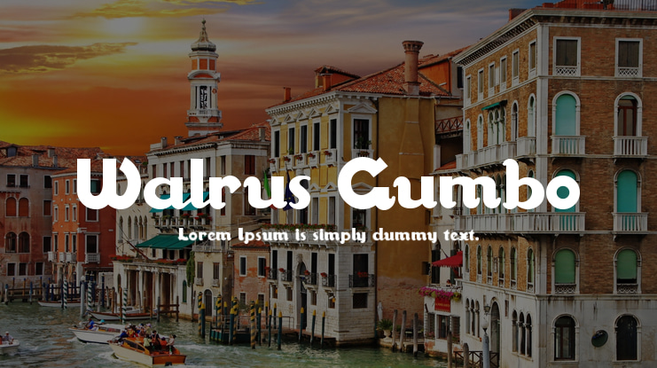 Walrus Gumbo Font