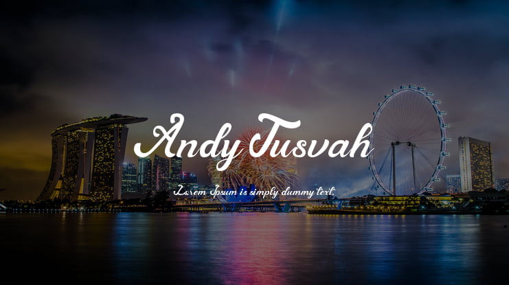 Andy Tusvah Font