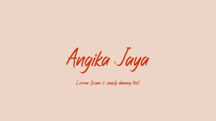 Angika Jaya Font