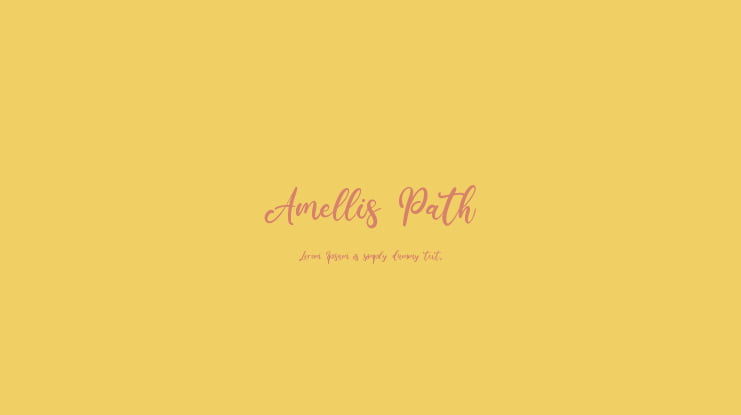 Amellis Path Font