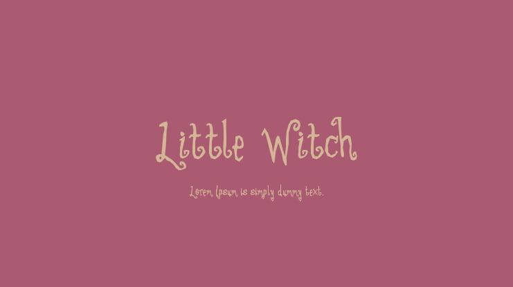 Little Witch Font