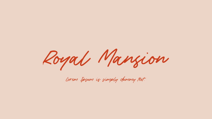 Royal Mansion Font