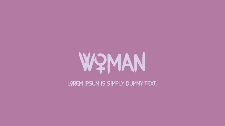 Woman Font