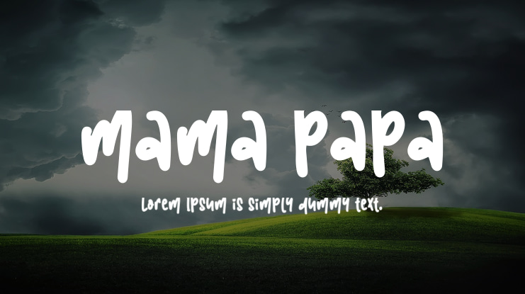mama papa Font