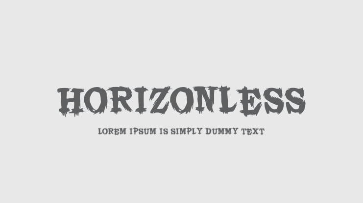 HORIZONLESS Font