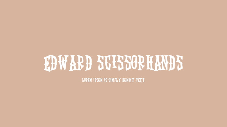 Edward Scissorhands Font