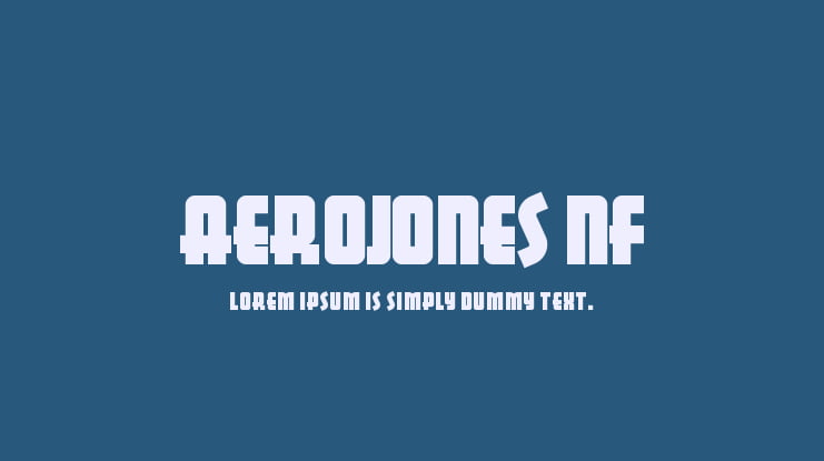 Aerojones NF Font