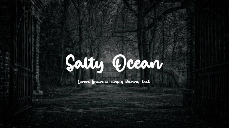 Salty Ocean Font