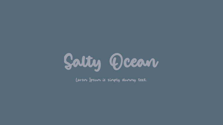 Salty Ocean Font