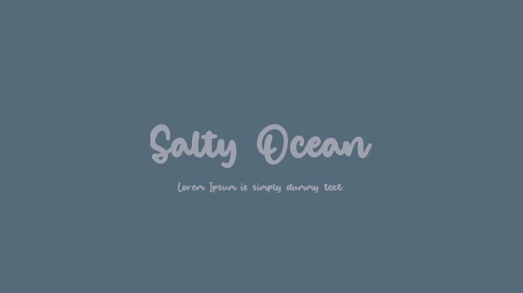 Salty Ocean Font