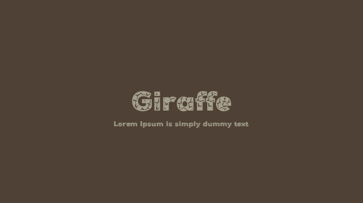 Giraffe Font