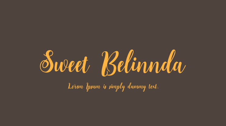 Sweet Belinnda Font Family