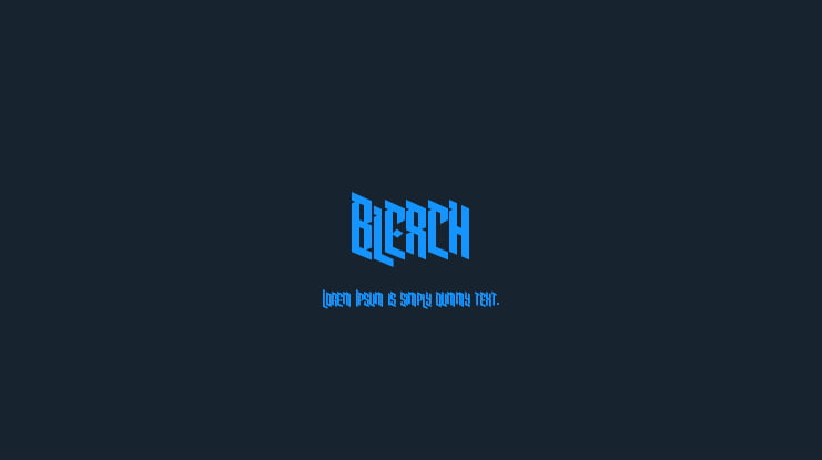 Bleach Font