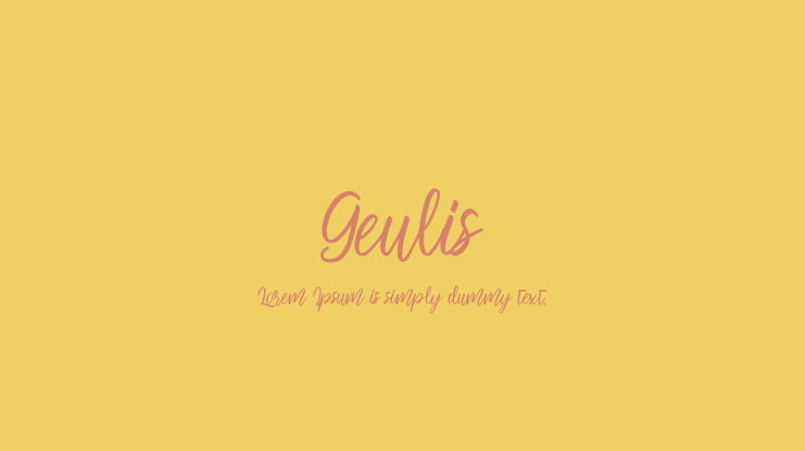 Geulis Font
