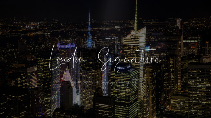 London Signature Font Family