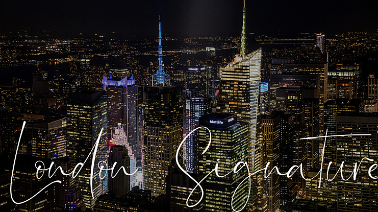 London Signature Font Family