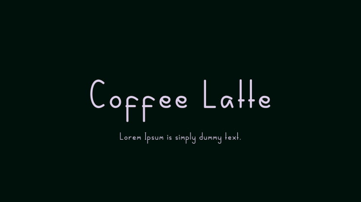 Coffee Latte Font