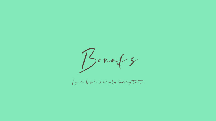 Bonafis Font
