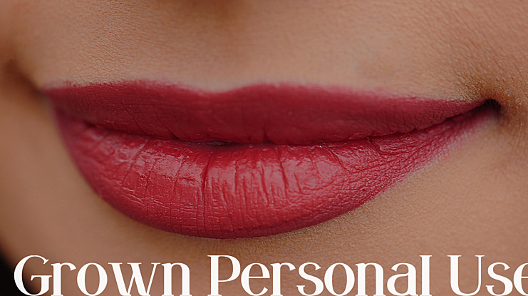 Grown Personal Use Font