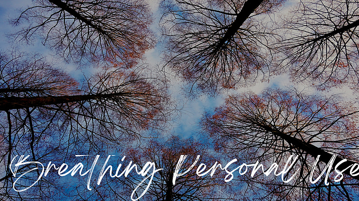 Breathing Personal Use Font