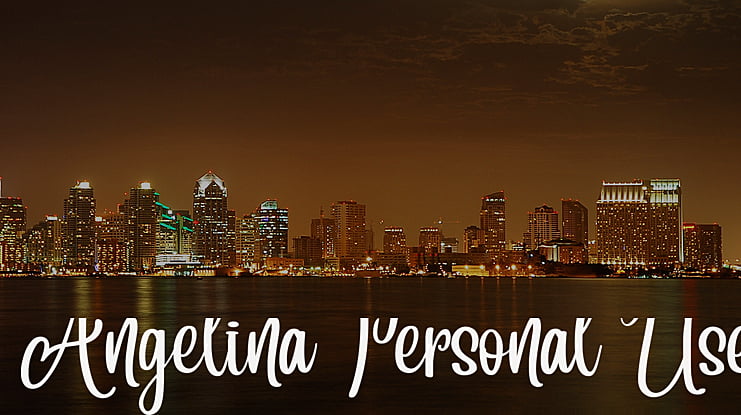 Angelina Personal Use Font