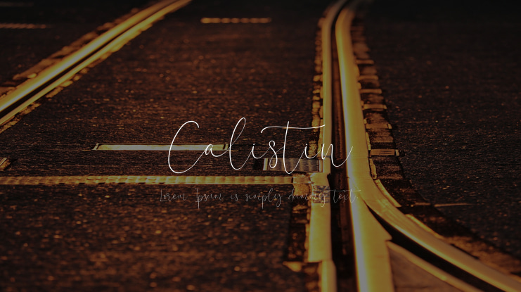 Calistin Font Family