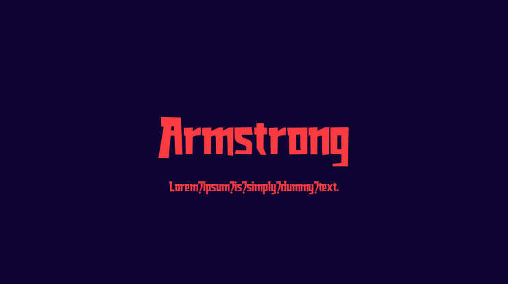 Armstrong Font Family