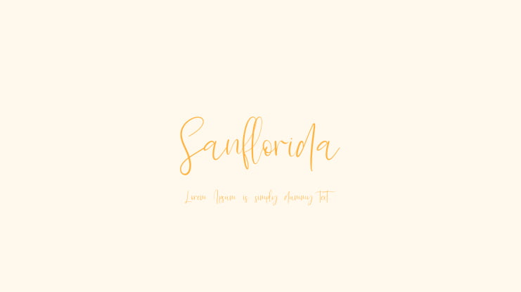 Sanflorida Font Family