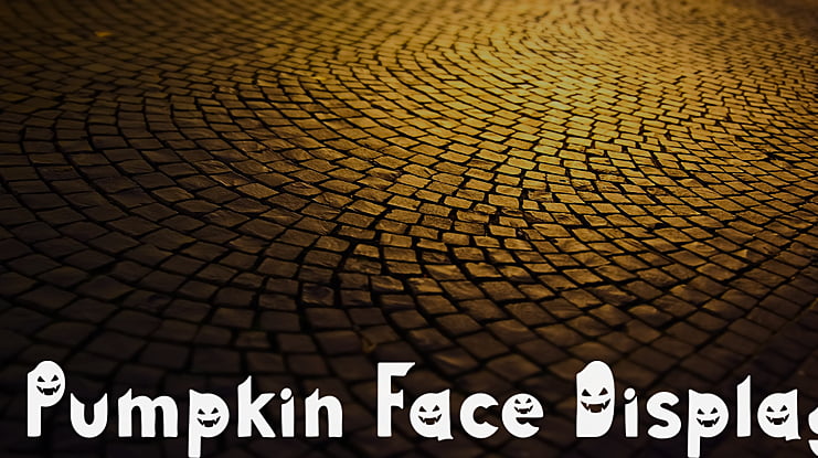 Pumpkin Face Display Font Family