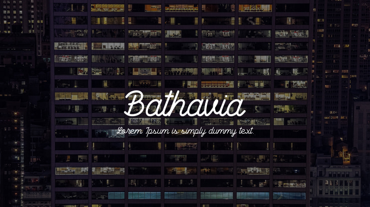 Bathavia Font