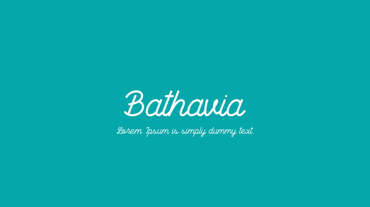 Bathavia Font