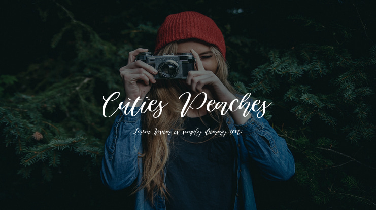 Cuties Peaches Font