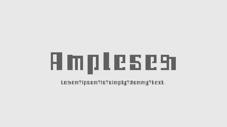 Ampleser Font