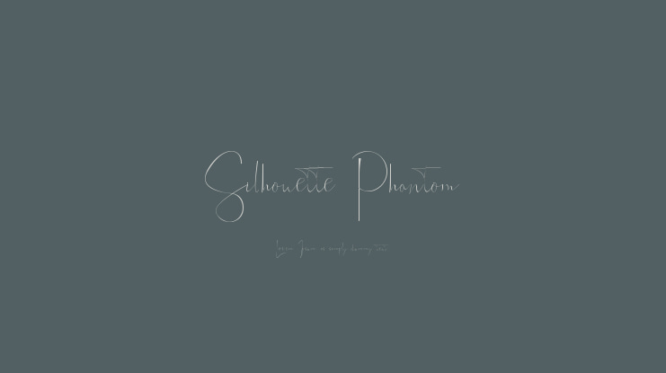 Silhouette Phantom Font