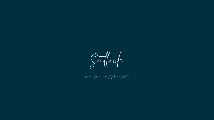 Satteck Font