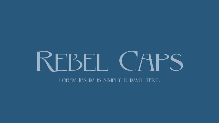 Rebel Caps Font Family
