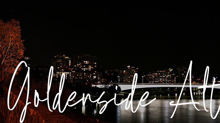 Goldenside Alt Font