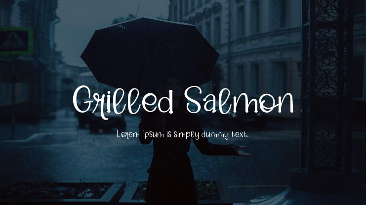 Grilled Salmon Font