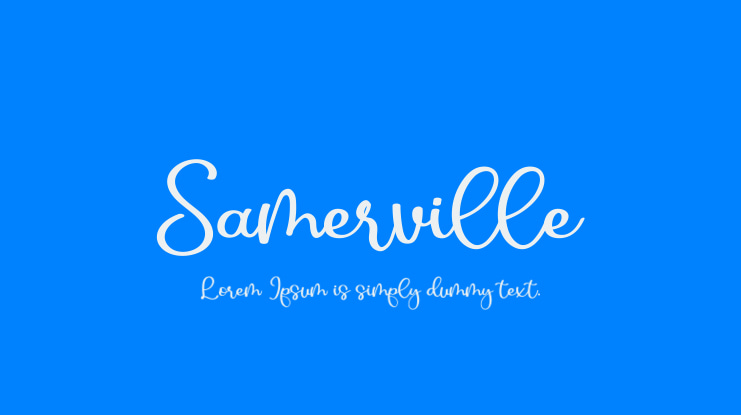 Samerville Font
